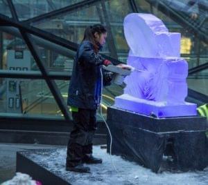 Ice, Festival, Live carving