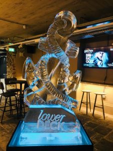 Anchor and Rope Ice Sculpture